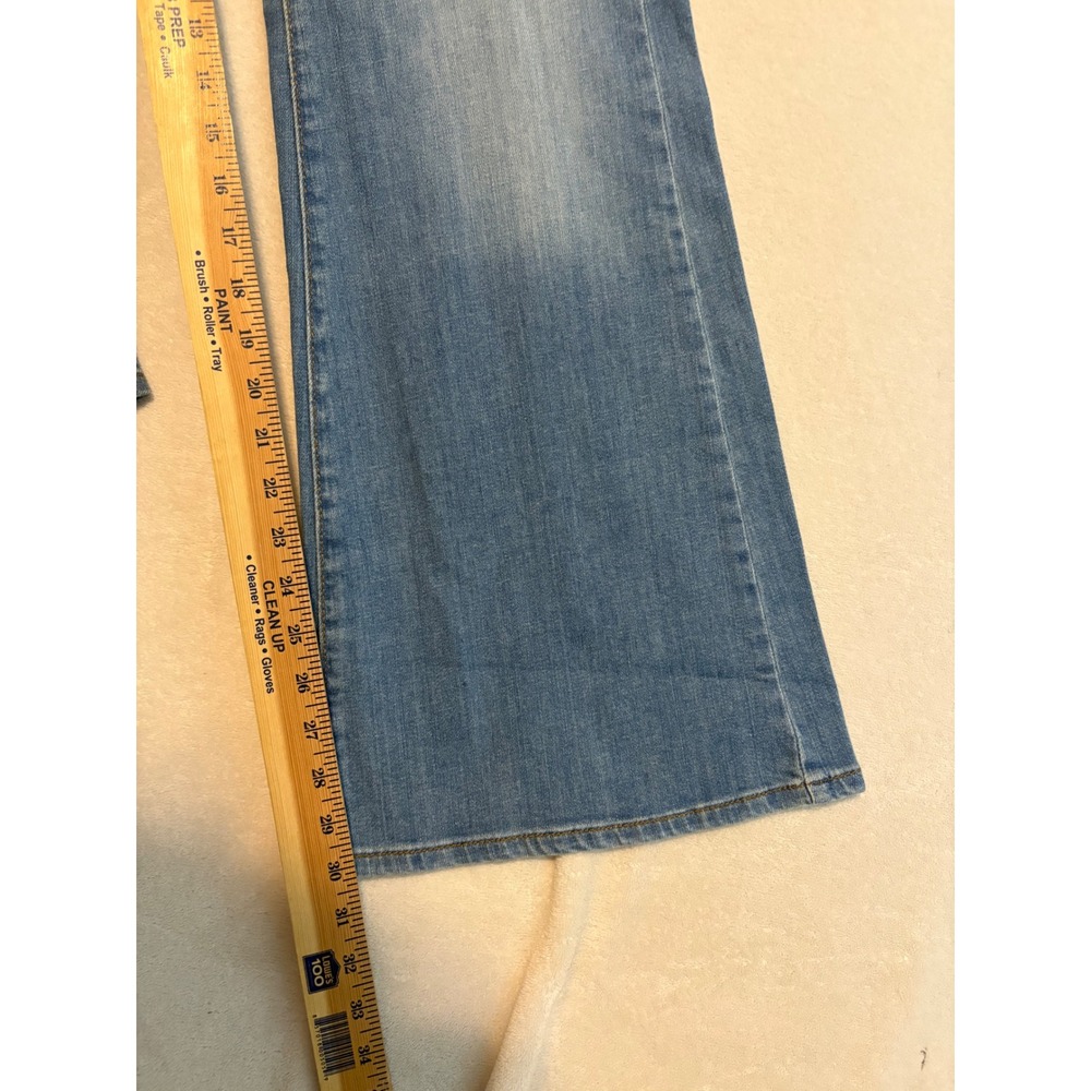 Pilcro Anthropologie Relaxed Mid-Rise Cargo Jeans Light Wash 29 Wide Leg - Picture 8 of 12